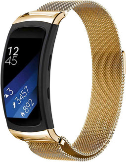 iMoshion Bandje Geschikt voor Samsung Gear Fit 2 / 2 Pro - iMoshion Milanees magnetische band - goud