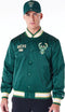 New Era - Milwaukee Bucks - NBA Satin Dark Green Bomber Jacket