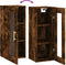 vidaXL - Hangkast - 34,5x34x90 - cm - gerookt - eikenkleurig
