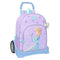 Schoolrugzak met Wielen Frozen Spirit Lila 33 x 42 x 14 cm