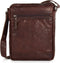 Leren A5 Crossbodytas met tabletvak - Nebraska - Donkerbruin