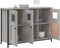 vidaXL - Dressoir - 100x35x70 - cm - bewerkt - hout - grijs - sonoma