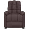 Fauteuil verstelbaar stof donkerbruin