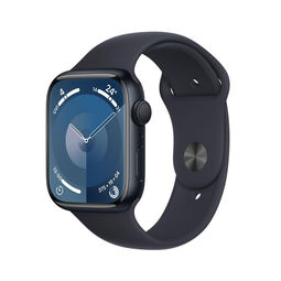 Apple Watch Series 9 - Smartwatch - GPS - 45mm - Aluminium - Sportbandje M/L Zwart