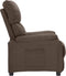 vidaXL Fauteuil verstelbaar stof taupe