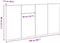 vidaXL - Bed - Hoofdbord - Zwart - Eiken - Massief - Eiken - 160x1.5x80 - cm