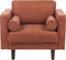NURMO - Fauteuil - Goudbruin - Polyester