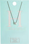 Orelia letter H ketting - ketting met hanger - verstelbaar 40,5cm - zilverkleurig