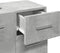 vidaXL - Wastafelkast - 63x30x54 - cm - bewerkt - hout - betongrijs