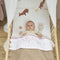 Meyco Baby Wafel Teddy - Ledikant deken - 100x150cm - TOG 2.0 - sand