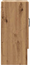 vidaXL - Wandkast - 60x31x70 - cm - bewerkt - hout - artisanaal - eikenkleur