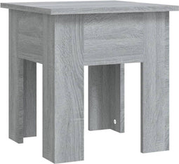 vidaXL - Salontafel - 40x40x42 - cm - bewerkt - hout - grijs - sonoma - eikenkleurig