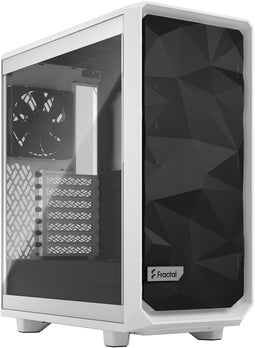 Fractal Design Meshify 2 Compact - Tower - ATX µATX Mini-ITX - Glas Staal - Wit