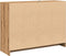 vidaXL - Dressoir - 102x33x75 - cm - bewerkt - hout - artisanaal - eikenkleurig