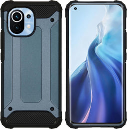 iMoshion Hoesje Geschikt voor Xiaomi Mi 11 Hoesje - iMoshion Rugged Xtreme Backcover - Donkerblauw