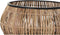 Pottenset DKD Home Decor Zwart Natuurlijk Metaal Rotan Vierkant Bali 50 x 50 x 25,4 cm (2 Stuks)