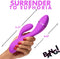 BANG! - 10X Flexibele Rabbit Vibrator - Duo Stimulatie Paars
