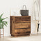 vidaXL - Nachtkastje - met - LED - in - Oude - Hout - 71x34,5x75 - cm