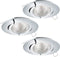 EGLO Tedo 1 - Inbouwarmatuur - 3 Lichts - Dimbaar - Chroom (3 stuks)