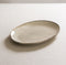 Dutch Rose Organic Ovale schaal - Serveerschaal - 40x28cm - Stoneware Handgemaakt - Creme