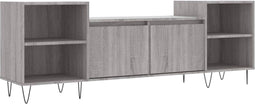 vidaXL - Tv-meubel - 160x35x55 - cm - bewerkt - hout - grijs - sonoma - eikenkleurig