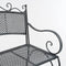 Mica Decorations Provence Tuinbank - L108 x B51 x H91 cm - Metaal - Grijs