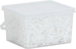 vidaXL - Haarelastiekjes - paard - 2500 - st - silicone - wit