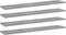vidaXL - Wandschappen - 4 - st - 100x20x1,5 - cm - bewerkt - hout - betongrijs