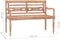 vidaXL - Bankje - Batavia - 120 - cm - massief - teakhout - met - whitewash - afwerking