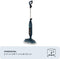 Ariete 4178/00 - Duo Scrub Steam - elektrische dweil 100°C stoom - roterende koppen - blauw