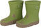J-Line bloempot Laars - cement - groen - 2 stuks - 20 cm hoog