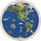 Goki Dubbelzijdige Houten Puzzel - Wereldbol, 57st.