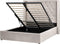Bed met opbergruimte Fluweel LUBBON 140 x 200 cm Taupe