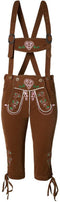 dressforfun Lederhose Walchensee - Verkleedkostuum - Kniehoogte - Bruin