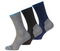 Odlo Allround Lange Sokken – Set van 3 – Grijs, Zwart en Blauw - Maat EU 45-47