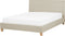 SENNEZ - Tweepersoonsbed - Beige - 180 x 200 cm - Polyester