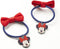 Haarelastiek Minnie Mouse Rood Blauw Lasso 2 Stuks