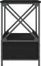 vidaXL - Nachtkastje - 50x41x65 - cm - bewerkt - hout - zwart