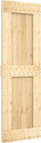 vidaXL - Schuifdeur - met - beslag - 70x210 - cm - massief - grenenhout