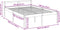 vidaXL - Seniorenbed - massief - grenenhout - wit - 120x190 - cm