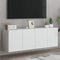 vidaXL - Tv-meubels - 2 - st - wandgemonteerd - 60x30x41 - cm - wit