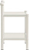vidaXL - Nachtkastjes - 2 - st - metaal - en - glas - wit - en - transparant