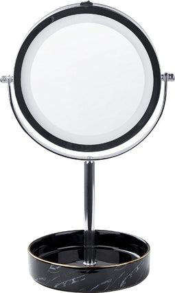 SAVOIE - Make-up spiegel - Zilver/Zwart - IJzer