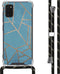 iMoshion Hoesje Geschikt voor Samsung Galaxy A41 Hoesje Met Koord - iMoshion Design Hoesje met Koord - Blauw / Meerkleurig / Goud / Blue Graphic