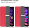 3-Vouw sleepcover hoes - Geschikt voor iPad Mini 6 (2021) - Rood