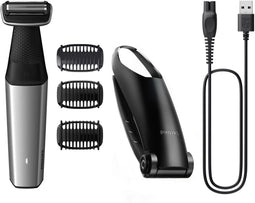 Philips BODYGROOM Series 5000 BG5021/15 - Douchebestendige lichaamstrimmer - Tweerichtingstrimmer - Zwart/Zilver