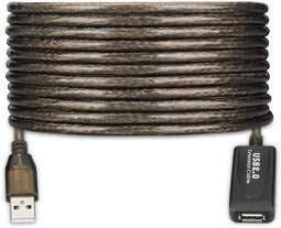 Ewent EW1013 - USB A Kabel - 5 m - Zwart
