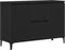 vidaXL - Dressoir - Zwart - Eiken - 104x35x70 - cm - Gegarandeerd - Hout