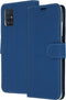 Accezz Samsung Galaxy A51 - Wallet Softcase Bookcase - 3 pashouders - Donkerblauw