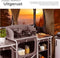 tectake® Campingkeuken - Opvouwbare Campingkast - Hittebestendig Werkblad - 172 x 52 x 104 cm - Grijs